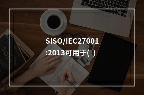 SISO/IEC27001:2013可用于(  )