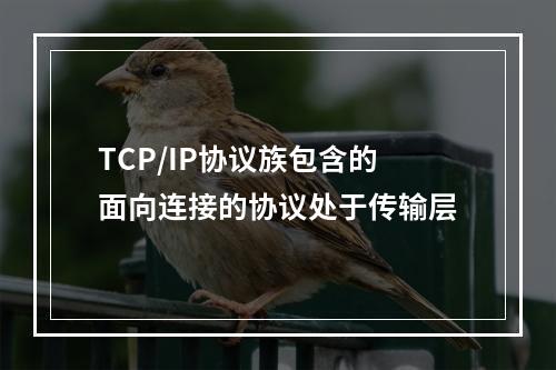 TCP/IP协议族包含的面向连接的协议处于传输层