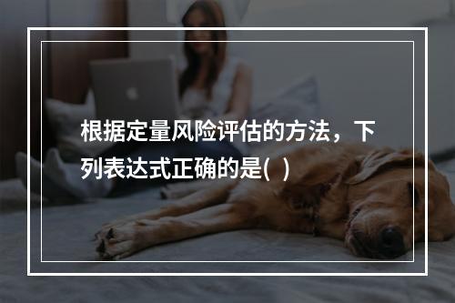 根据定量风险评估的方法，下列表达式正确的是(  )