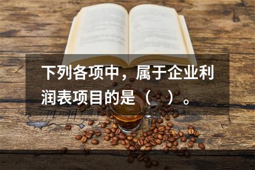 下列各项中，属于企业利润表项目的是（　）。