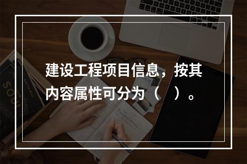 建设工程项目信息，按其内容属性可分为（　）。