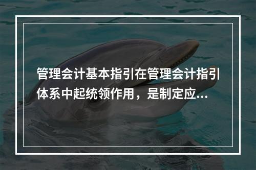 管理会计基本指引在管理会计指引体系中起统领作用，是制定应用指