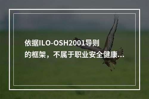 依据ILO-OSH2001导则的框架，不属于职业安全健康管理