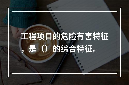 工程项目的危险有害特征，是（）的综合特征。