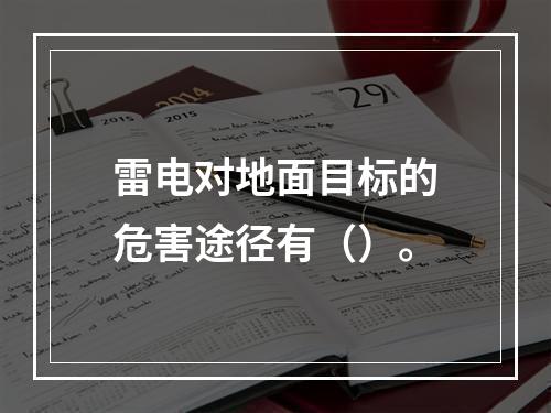 雷电对地面目标的危害途径有（）。