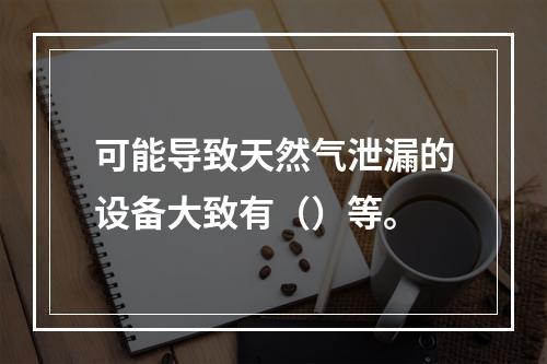 可能导致天然气泄漏的设备大致有（）等。