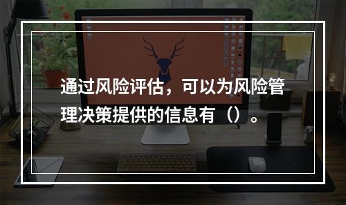 通过风险评估，可以为风险管理决策提供的信息有（）。