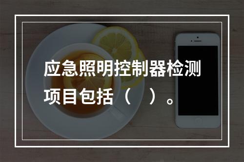 应急照明控制器检测项目包括（　）。