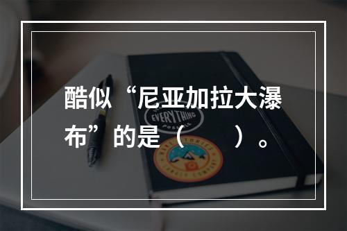 酷似“尼亚加拉大瀑布”的是（　　）。