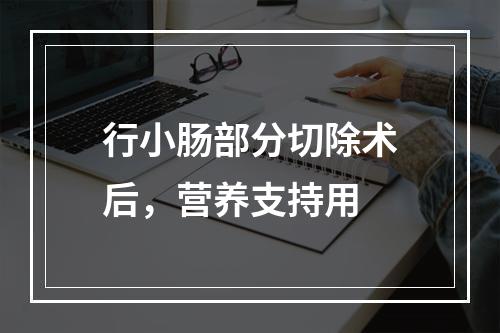 行小肠部分切除术后，营养支持用