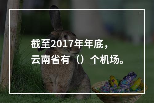 截至2017年年底，云南省有（）个机场。