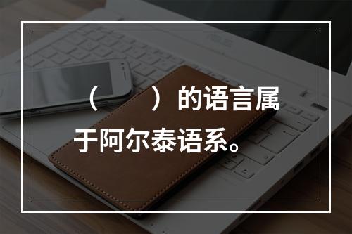 （　　）的语言属于阿尔泰语系。