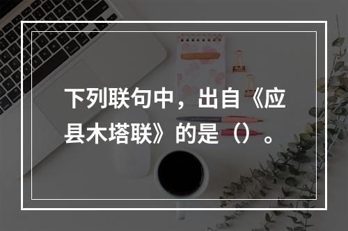 下列联句中，出自《应县木塔联》的是（）。