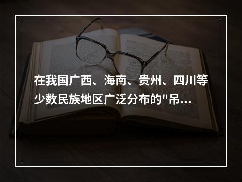 在我国广西、海南、贵州、四川等少数民族地区广泛分布的