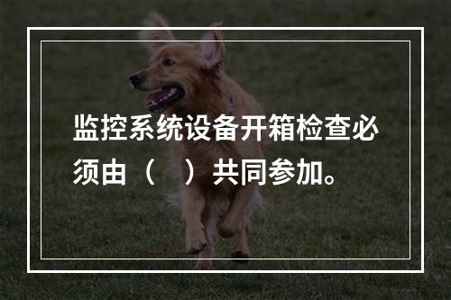 监控系统设备开箱检查必须由（　）共同参加。