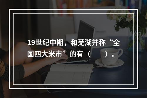 19世纪中期，和芜湖并称“全国四大米市”的有（　　）。