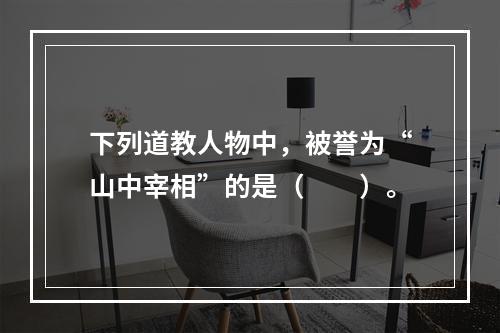 下列道教人物中，被誉为“山中宰相”的是（　　）。