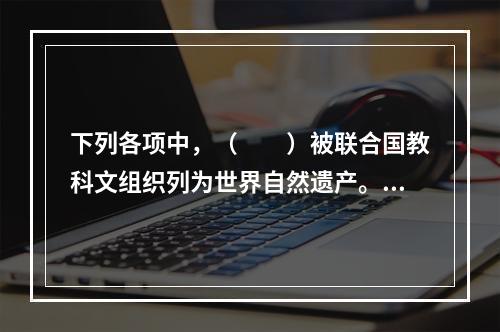 下列各项中，（　　）被联合国教科文组织列为世界自然遗产。[