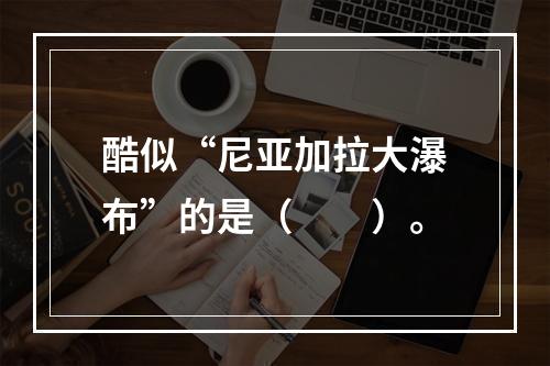 酷似“尼亚加拉大瀑布”的是（　　）。