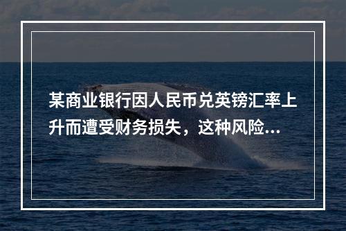 某商业银行因人民币兑英镑汇率上升而遭受财务损失，这种风险属于