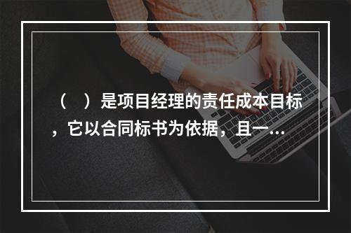 （　）是项目经理的责任成本目标，它以合同标书为依据，且一般情