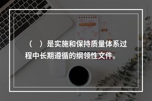 （　）是实施和保持质量体系过程中长期遵循的纲领性文件。