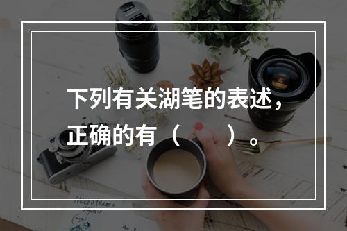 下列有关湖笔的表述，正确的有（　　）。