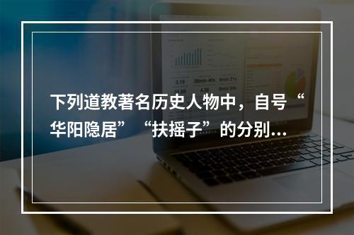 下列道教著名历史人物中，自号“华阳隐居”“扶摇子”的分别是