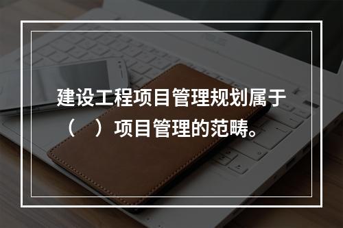 建设工程项目管理规划属于（　）项目管理的范畴。