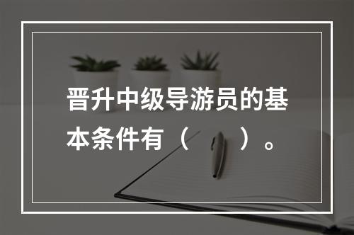 晋升中级导游员的基本条件有（　　）。