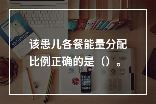 该患儿各餐能量分配比例正确的是（）。