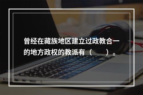 曾经在藏族地区建立过政教合一的地方政权的教派有（　　）。