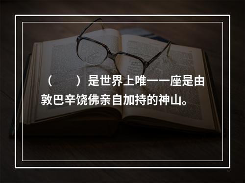 （　　）是世界上唯一一座是由敦巴辛饶佛亲自加持的神山。