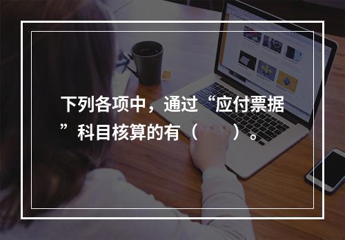 下列各项中，通过“应付票据”科目核算的有（　　）。