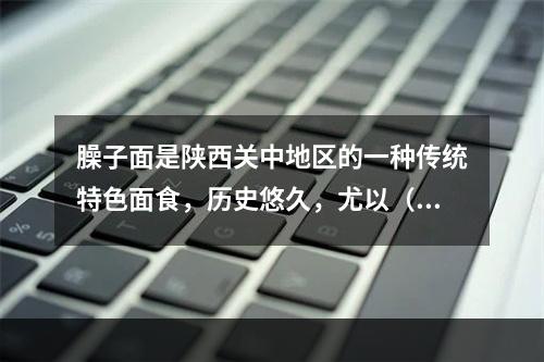 臊子面是陕西关中地区的一种传统特色面食，历史悠久，尤以（　