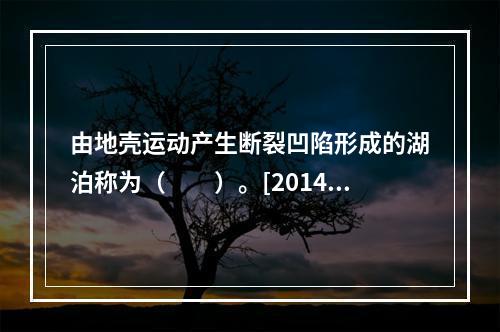 由地壳运动产生断裂凹陷形成的湖泊称为（　　）。[2014年