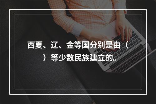 西夏、辽、金等国分别是由（　　）等少数民族建立的。