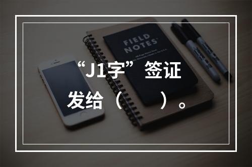 “J1字”签证发给（　　）。