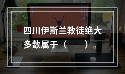 四川伊斯兰教徒绝大多数属于（　　）。