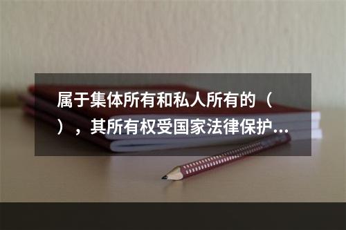 属于集体所有和私人所有的（　　），其所有权受国家法律保护。