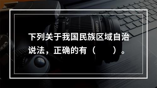 下列关于我国民族区域自治说法，正确的有（　　）。