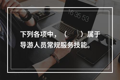 下列各项中，（　　）属于导游人员常规服务技能。