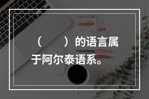 （　　）的语言属于阿尔泰语系。