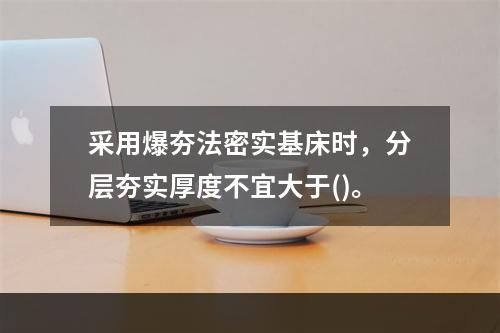 采用爆夯法密实基床时，分层夯实厚度不宜大于()。