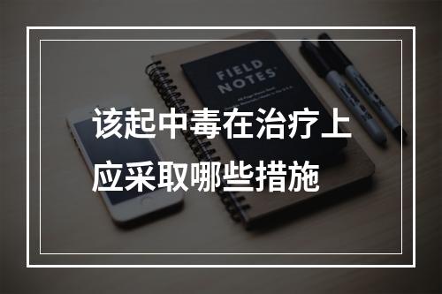 该起中毒在治疗上应采取哪些措施