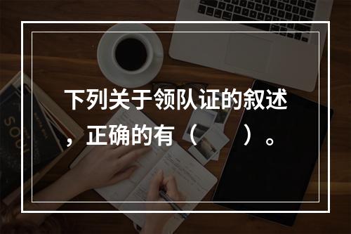 下列关于领队证的叙述，正确的有（　　）。