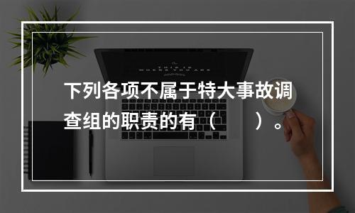 下列各项不属于特大事故调查组的职责的有（　　）。