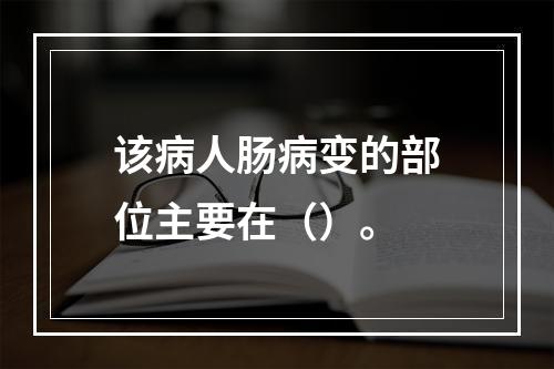 该病人肠病变的部位主要在（）。