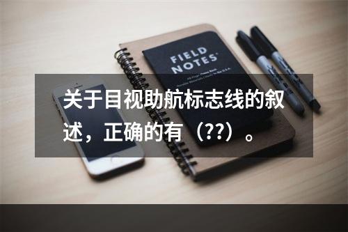 关于目视助航标志线的叙述，正确的有（??）。