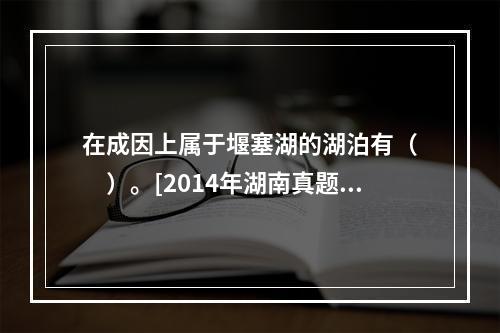 在成因上属于堰塞湖的湖泊有（　　）。[2014年湖南真题]